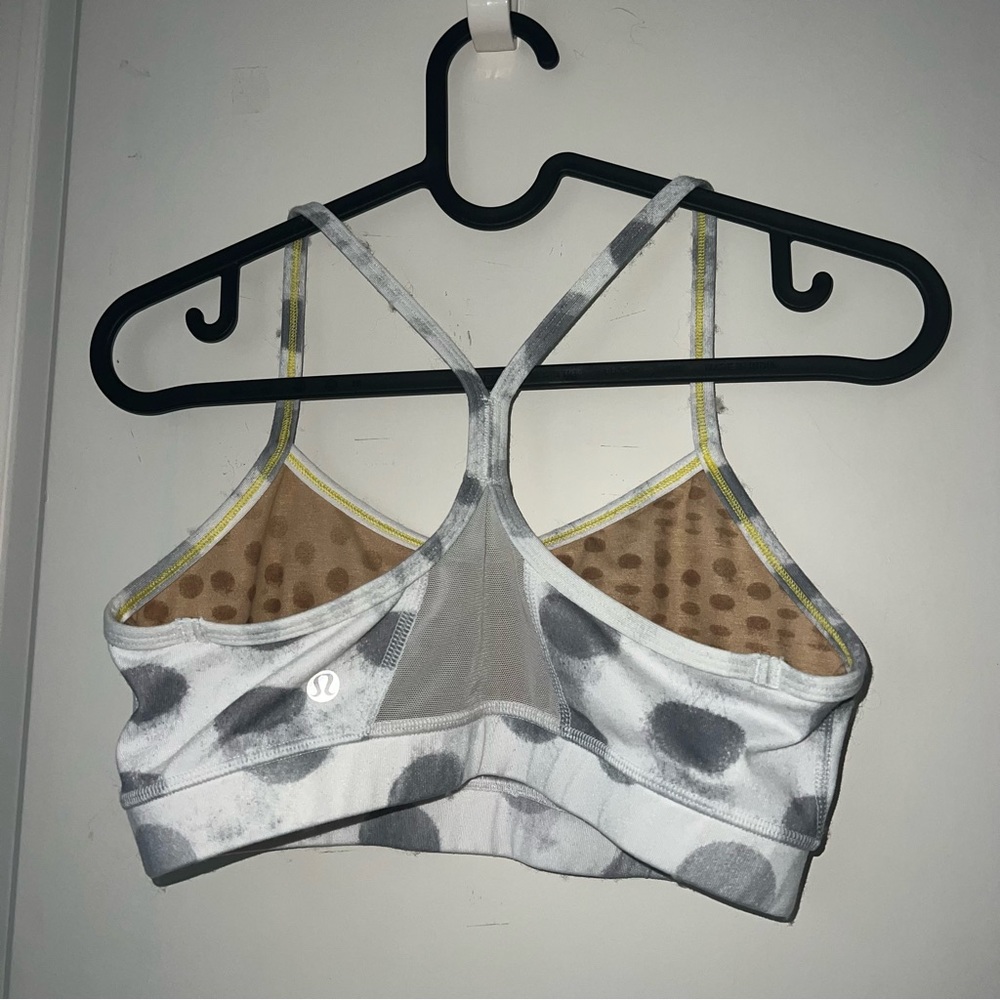 Lululemon Grey & White Polka Dot Sports Bra - Picture 5 of 5